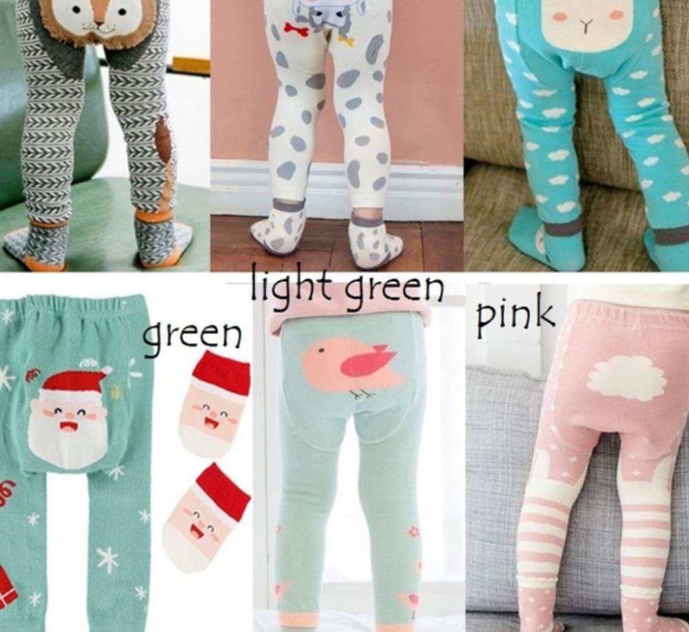 Toddler Cotton Pajama Leggings and Socks